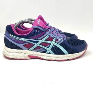 ASICS Gel Contend 3 Athletic Shoe‎ Purple Blue Pink Womens 9.5